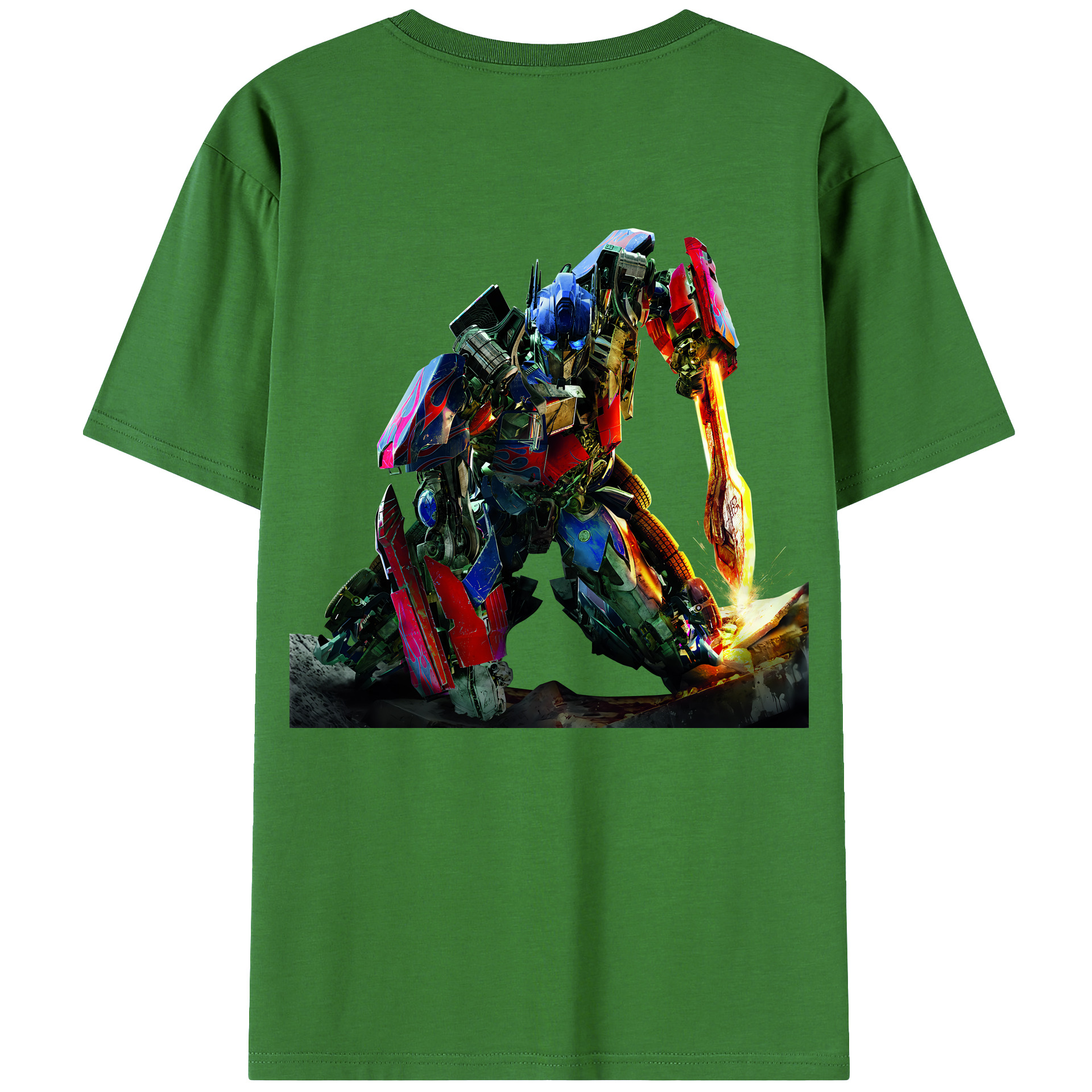 （画像用） Transformers トランスフォーマー レディース半袖Tシャツ(バックプリント)